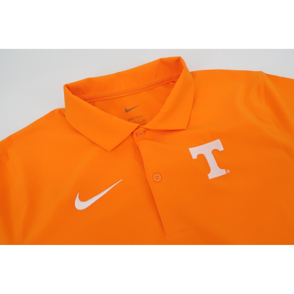 Nike Tennessee Volunteers Polo Shirt Mens Small Orange Dri-FIT Performance UT